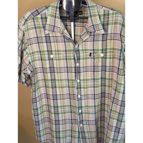 RLX Polo Sport Other - RLX Polo Sport‎ Mens XL Plaid Button Down Shirt Short Sleeve Cotton Multi-Color
